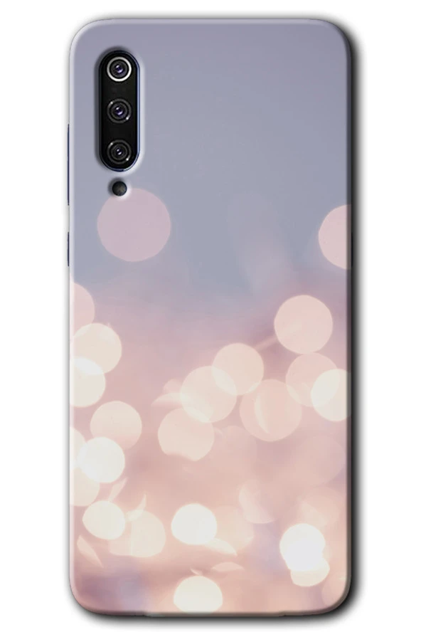 Xiaomi Mi 9 Kılıf HD Desen Baskılı Arka Kapak - Blur Lights