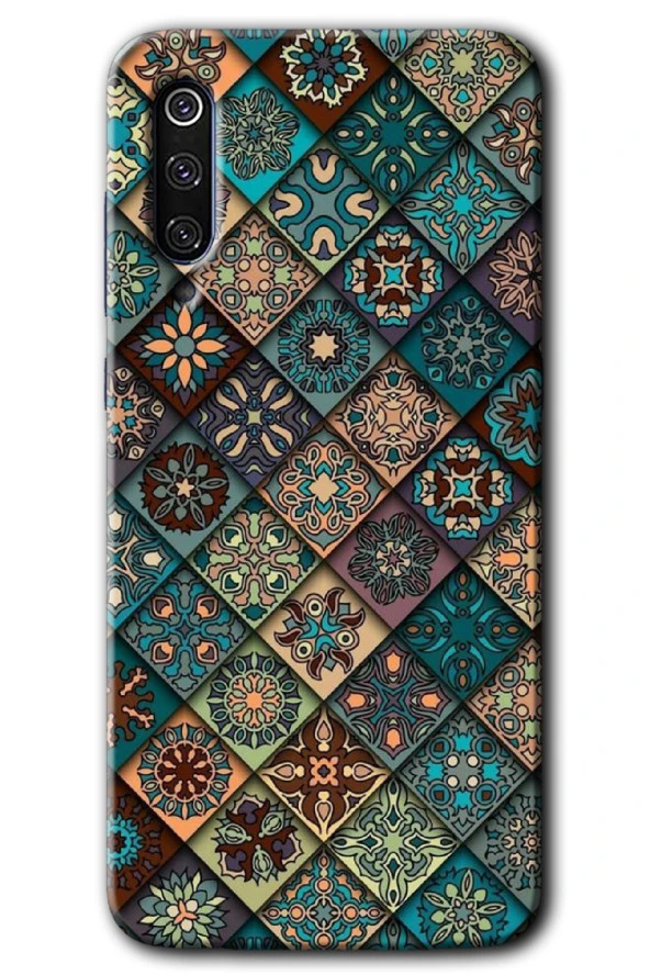 Xiaomi Mi 9 SE Kılıf HD Desen Baskılı Arka Kapak - Mat Mandala