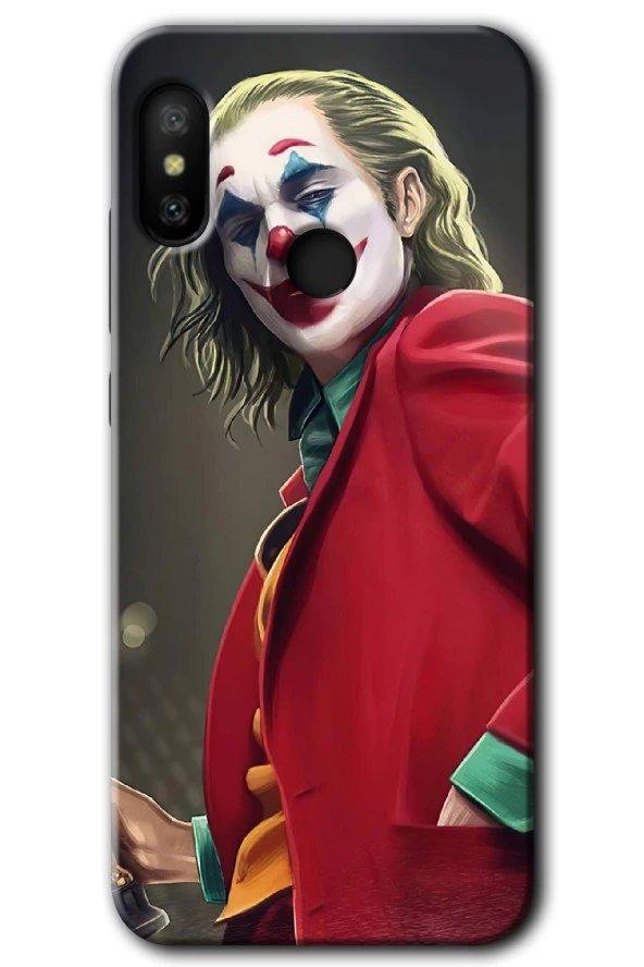 Xiaomi Mi A2 Lite Kılıf HD Desen Baskılı Arka Kapak - Reel Joker