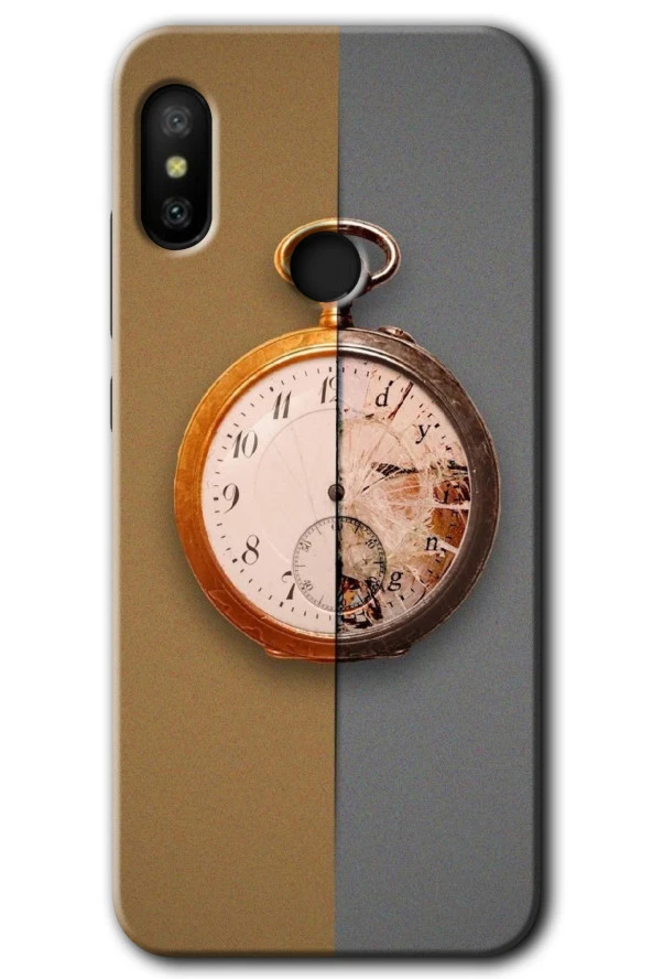 Xiaomi Mi A2 Lite Kılıf HD Desen Baskılı Arka Kapak - Clocks Artwork