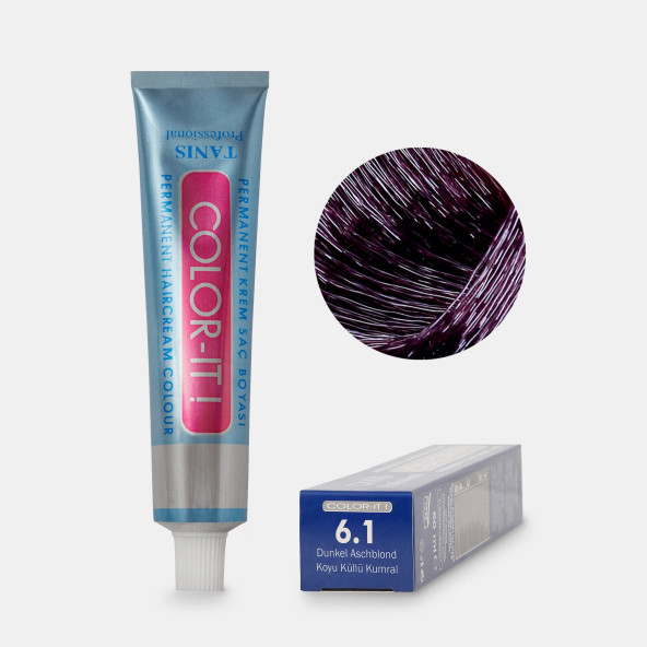 Kalıcı Saç Boyası COLOR-IT 6.1 Koyu Küllü Kumral