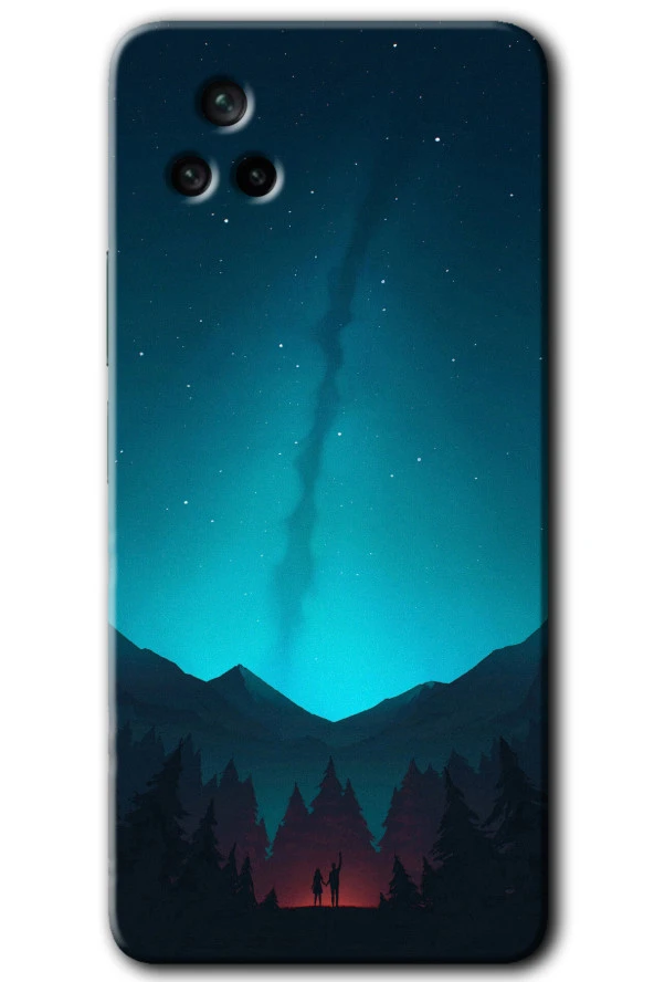 Poco F4 Kılıf HD Desen Baskılı Arka Kapak - Night Fores Mount