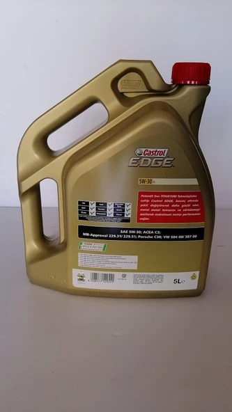 CASTROL EDGE TİTANIUM FST BENZİN+DİZEL 5W-30 5LT ÜT:2024 - 2