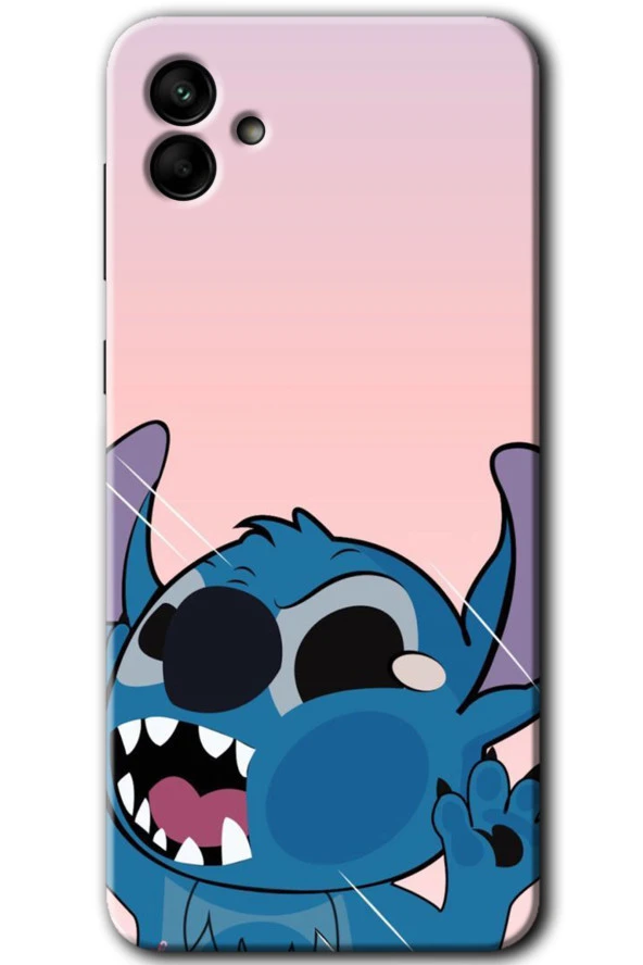 Galaxy A04 Kılıf HD Desen Baskılı Arka Kapak - Stitch