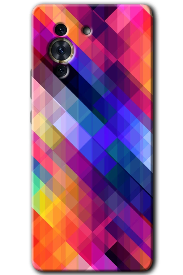 Huawei Nova 10 Pro Kılıf HD Desen Baskılı Arka Kapak - Multi Oblique