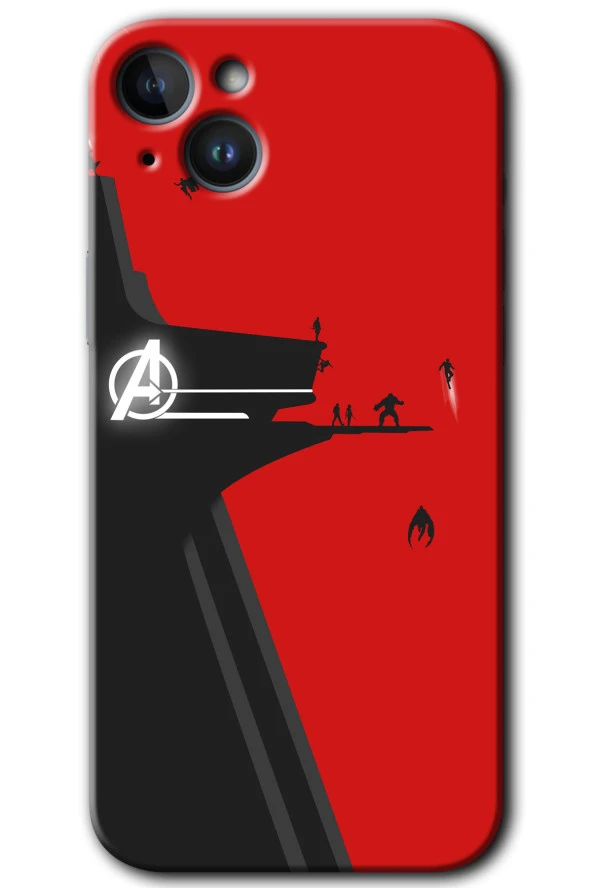 iPhone 14 Kılıf HD Desen Baskılı Arka Kapak - Avengers Tower