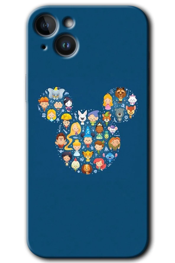 iPhone 14 Plus Kılıf HD Desen Baskılı Arka Kapak - Mickey