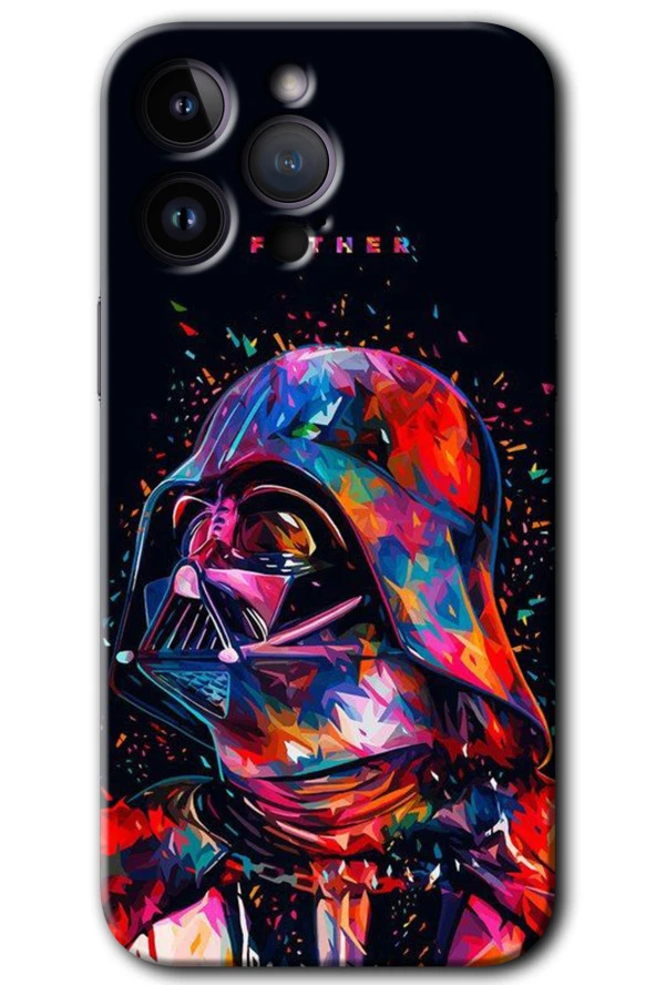 iPhone 14 Pro Kılıf HD Desen Baskılı Arka Kapak - Father Vader