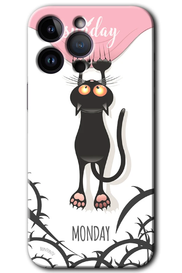iPhone 14 Pro Kılıf HD Desen Baskılı Arka Kapak - Dark Sunday