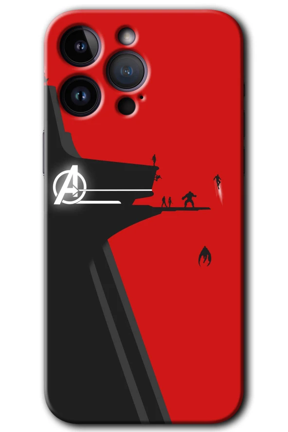 iPhone 14 Pro Kılıf HD Desen Baskılı Arka Kapak - Avengers Tower