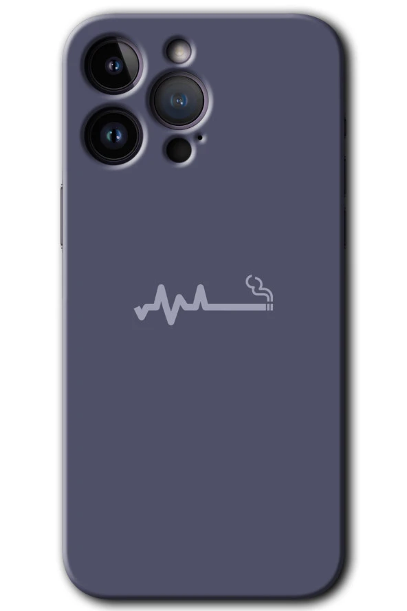iPhone 14 Pro Kılıf HD Desen Baskılı Arka Kapak - Sigara Zararlıdır