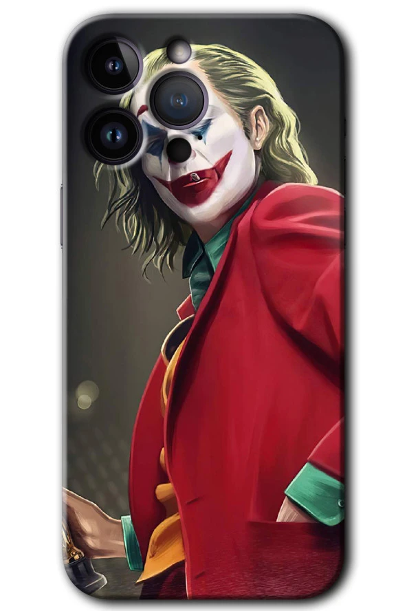 iPhone 14 Pro Max Kılıf HD Desen Baskılı Arka Kapak - Reel Joker