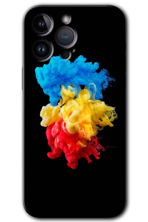 iPhone 14 Pro Max Kılıf HD Desen Baskılı Arka Kapak - Black 1