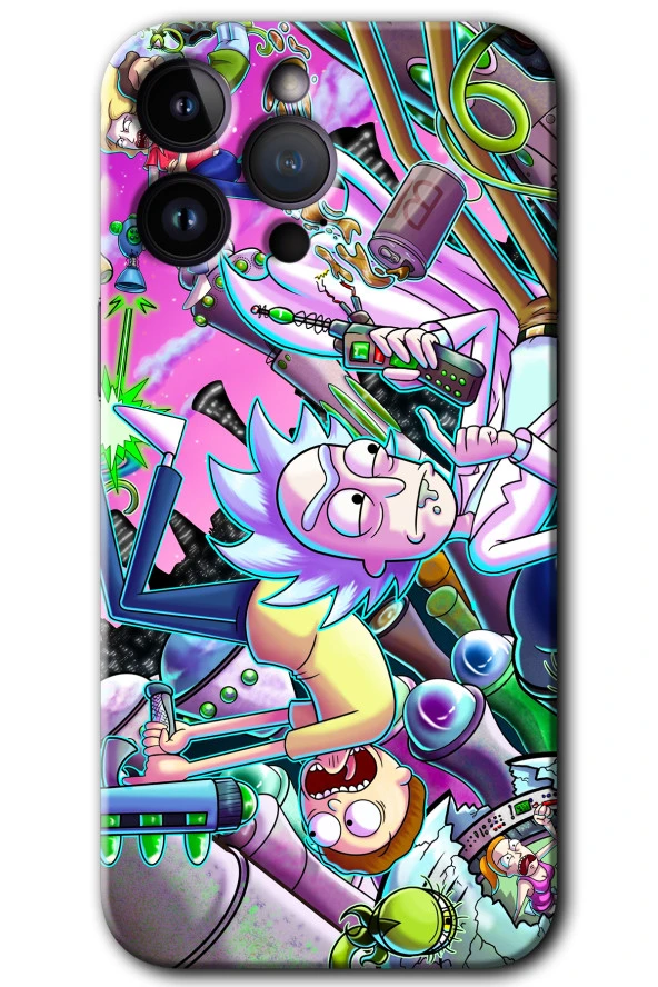 iPhone 14 Pro Max Kılıf HD Desen Baskılı Arka Kapak - Graffiti Çizgi Film