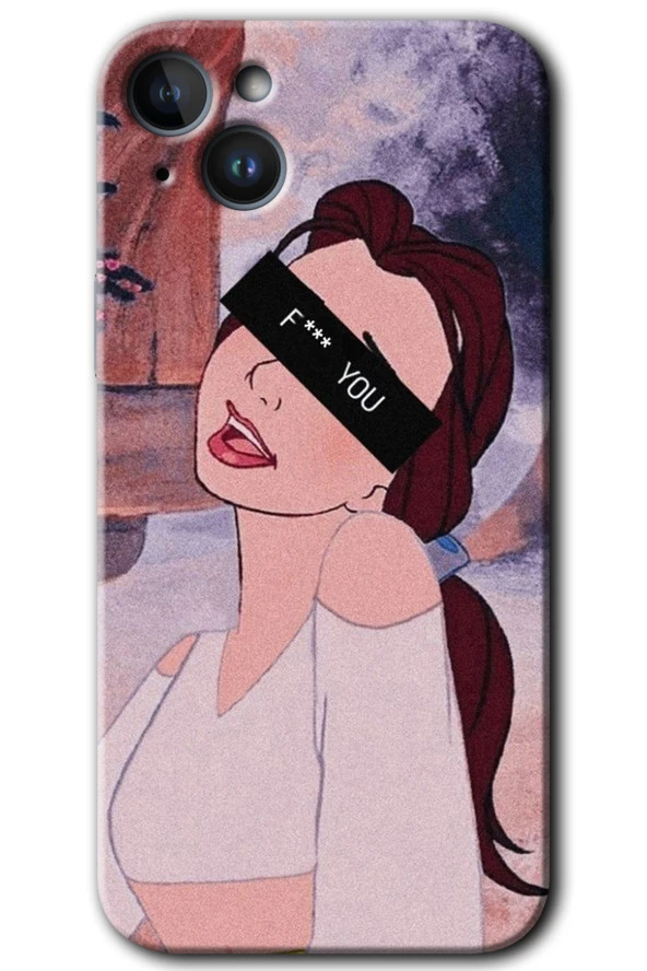 iPhone 15 Plus Kılıf HD Desen Baskılı Arka Kapak - Bad Girl