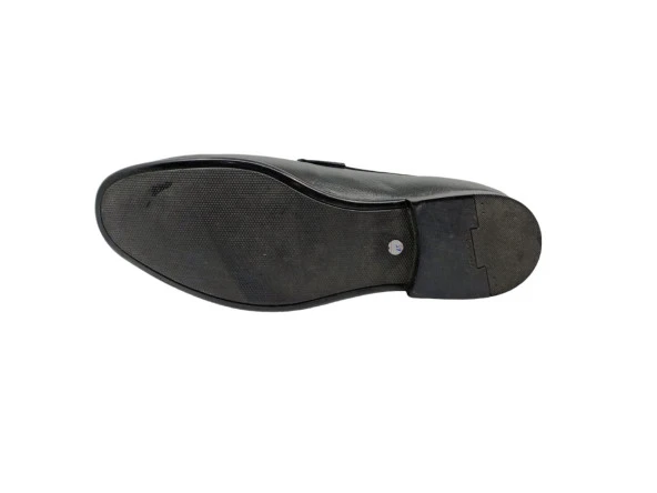 Zerhan 312 Erkek Siyah Hakiki Deri Loafer Ayakkabı - Resim 5