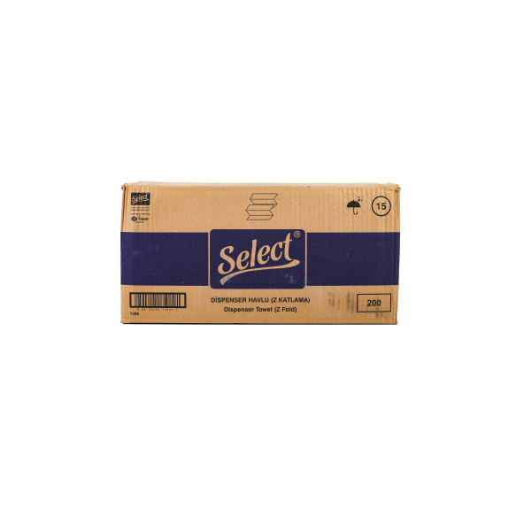 Select Expert Z Katlama Havlu  200 Yaprak 12 Paket