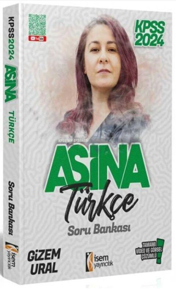2024 Aşina KPSS Türkçe Tamamı Video Çözümlü Soru Bankası İsem Yayınları