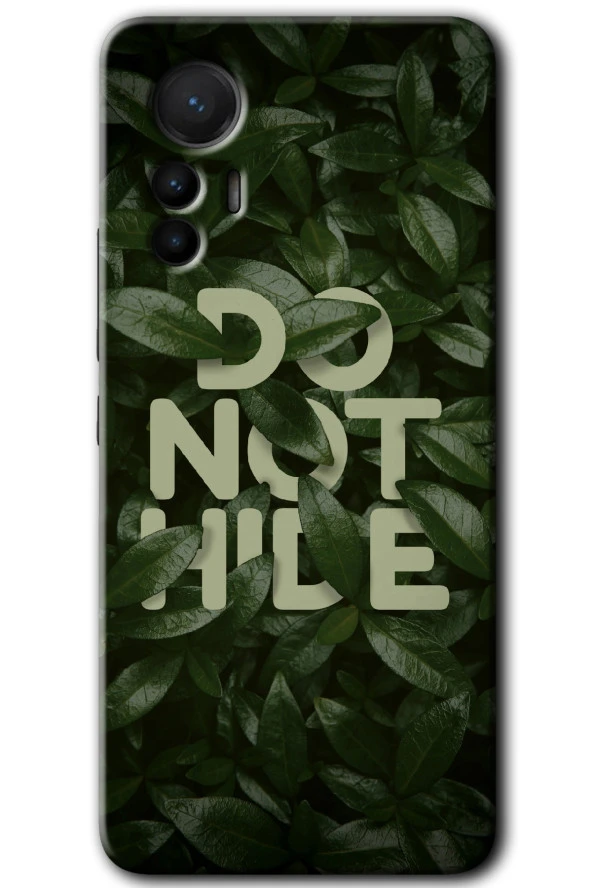 Xiaomi Mi 12 Lite Kılıf HD Desen Baskılı Arka Kapak - Do Not Hide