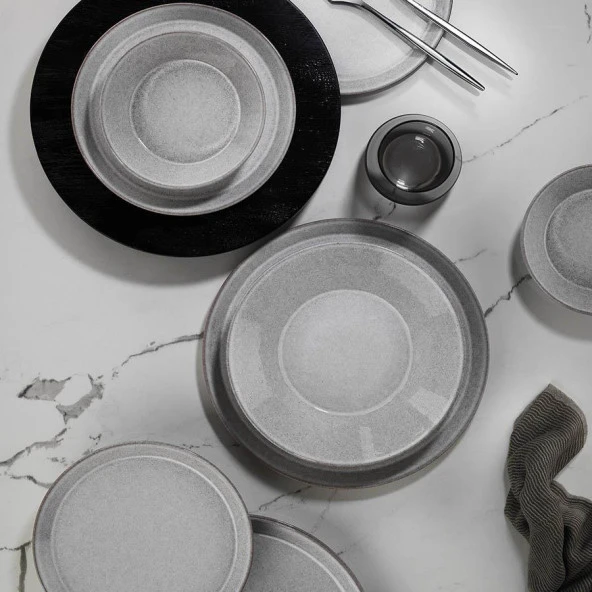 Kütahya Porselen Forza Iona 24 Parça Yemek Takımı Bej - 2