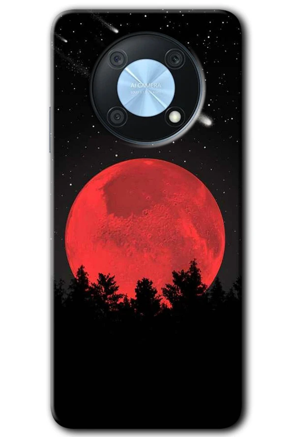 Huawei Nova Y90 Kılıf HD Desen Baskılı Arka Kapak - Kanlı Ay