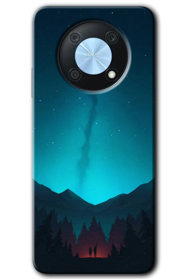 Huawei Nova Y90 Kılıf HD Desen Baskılı Arka Kapak - Night Fores Mount