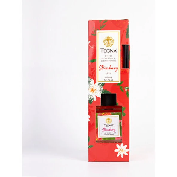 Teona Strawberry Bambu Çubuklu Oda Kokusu 110 ml - 2