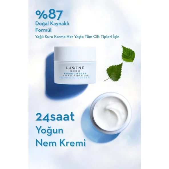 Lumene Intense Hydration 24H Moisturizer - 24SA Yoğun Nem Kremi 50ML - Resim 2