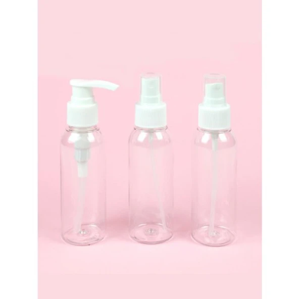 Nascita Beyaz Renk Seyahat Şişe Seti 3lü