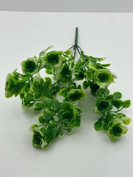 5 Dallı Yapay Çiçek Plastik Mini Gül Demeti Garnitür Ara dal Dekoratif Yapay Bitki - 3