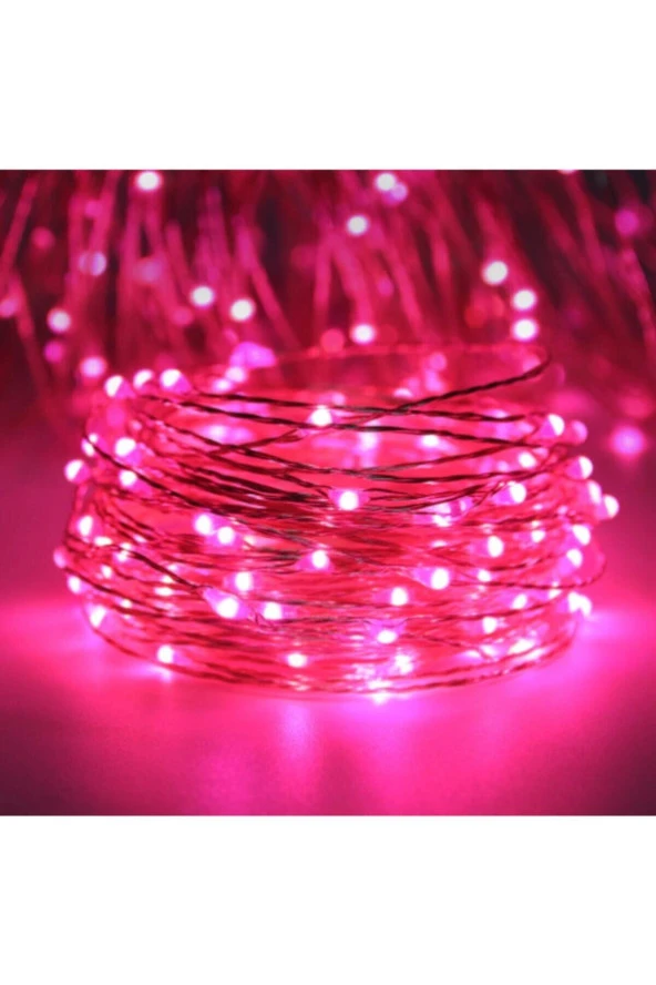 Peri Led 10 Metre Pilli Pembe Renk Dekoratif Aydınlatma - 5