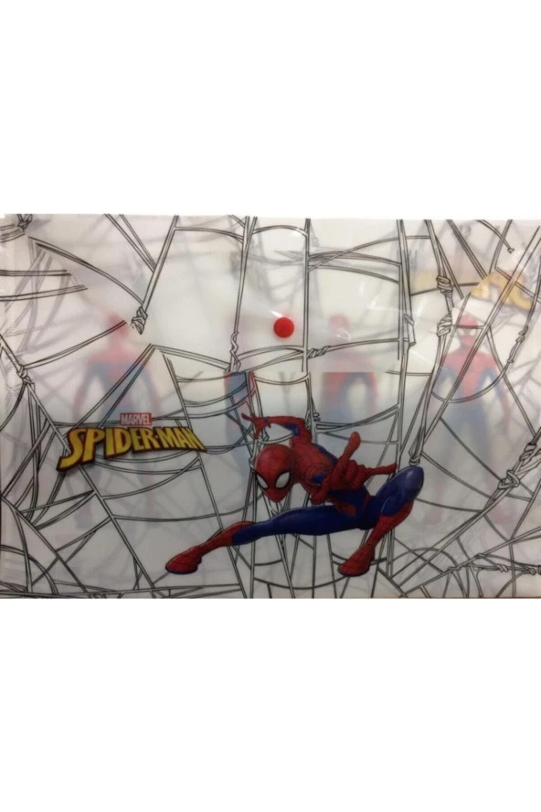 A4 Çıtçıtlı Dosya Plastik Spiderman 3 Adet