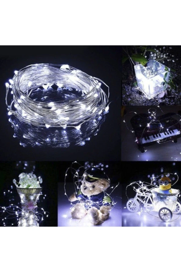 Peri Led 5 Metre Pilli Beyaz Renk Dekoratif Aydınlatma - 4