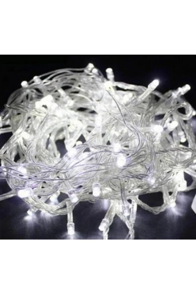 50 Ledli 5 Metre Üç Renk 8 Farklı Fonksiyonlu Fişli Led, Dekor Lambası - 6