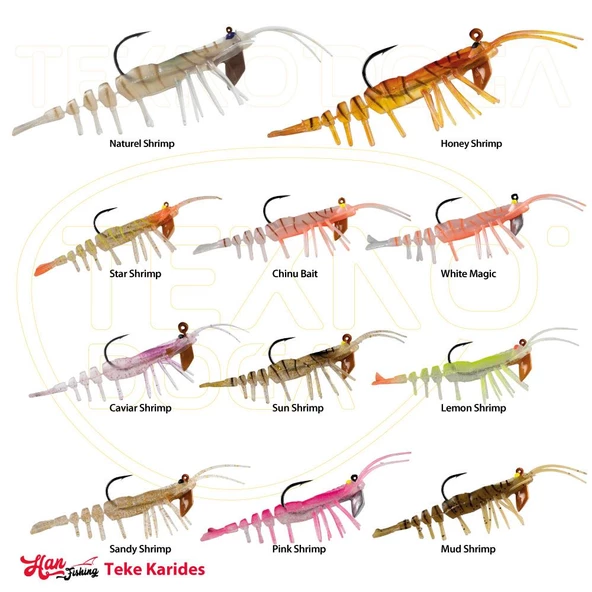 HanFish Teke 7.5cm 7g Caridina Silikon Karides Yem - 2