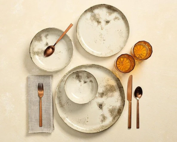 Porland Re-gen Salda 24 Parça 6 Kişilik Yemek Takımı - 2