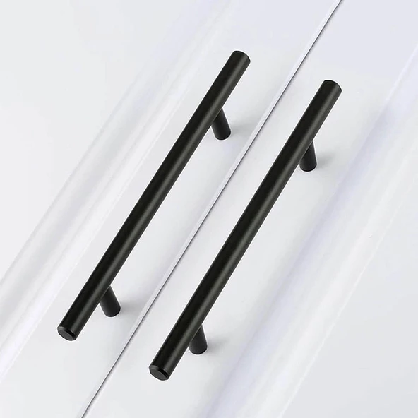 Rosemary Mobilya Mutfak Çekmece Dolap Dolabı Kulpu Kulbu (224 MM-22.4 CM) Mat Siyah Metal Kulpları - 8