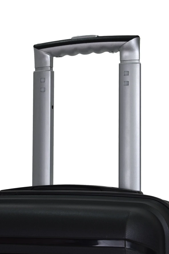 Elatae Premium Polipropilen Orta Boy Kırılmaz Valiz Siyah V303 - Resim 8