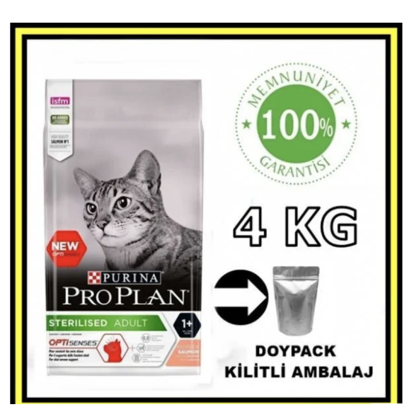 ProPlan sterilised somonlu kısırlaştırılmış kedi maması 4 kg açık mama