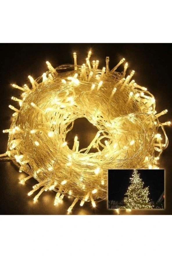 100 Ledli 10m Gün ışığı 8 Farklı Fonksiyonlu Fişli Led, Dekor Lambası - 4