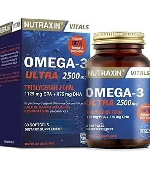Nutraxin Vitals Omega-3 Ultra 2500 mg 30 Softgel