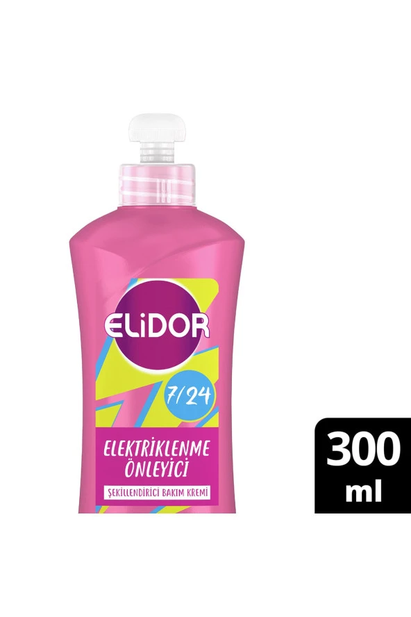 Elidor 7/24 Şekillendirici Saç Bakım Kremi Elektriklenme Önleyici 300 ml