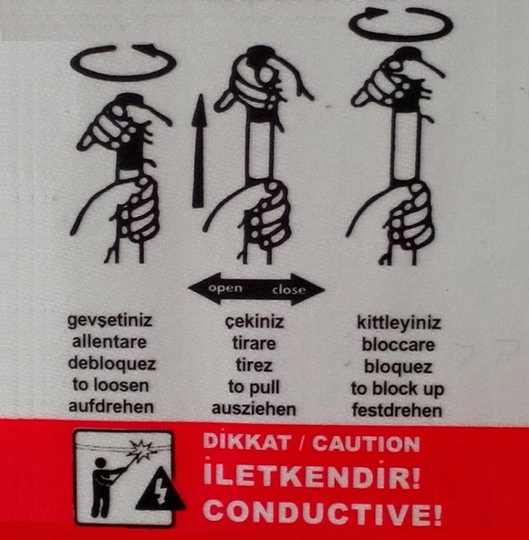 Teleskopik Mağaza, Tekstil (MAVİ) Askı Sopası ( 2metre Uzunlukta ) - Resim 2