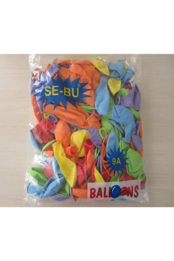 Balon 9/a Standart Boy Karışık Renk 100lü