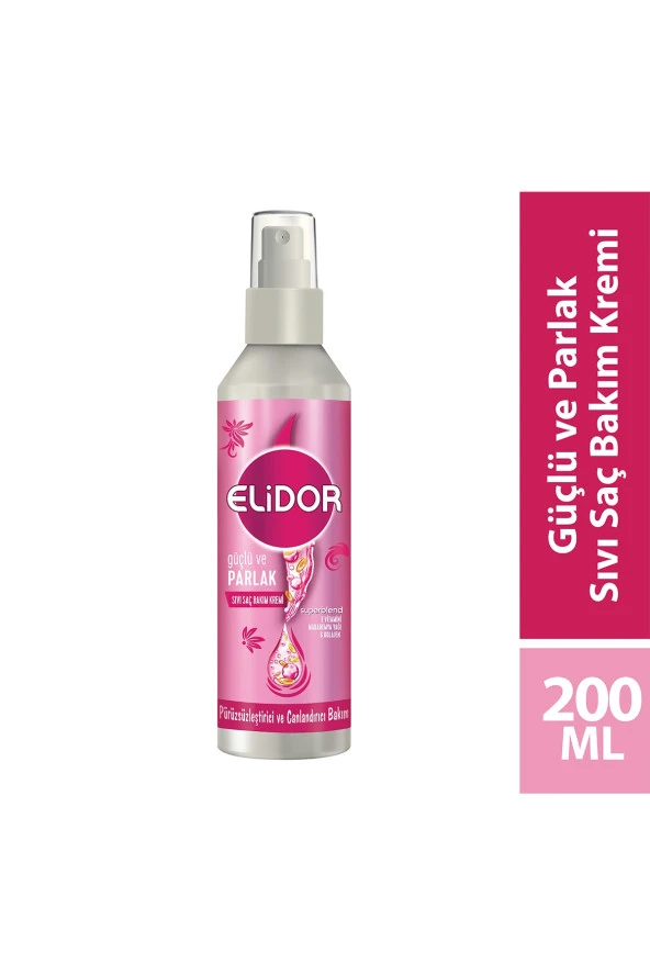 Elidor Superblend Sıvı Saç Bakım Kremi Güçlü ve Parlak Pürüzsüzleştirici ve Canlandırıcı 200 ml