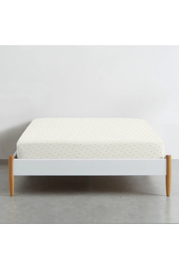 Mini Noktalar 100 Pamuklu Lastikli Çarşaf - 2