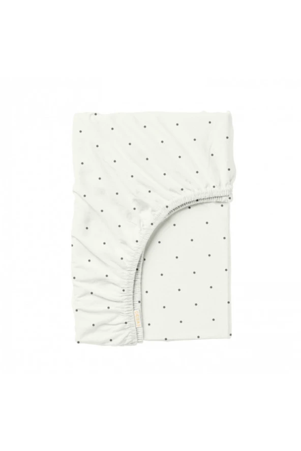 Mini Noktalar 100 Pamuklu Lastikli Çarşaf - 3