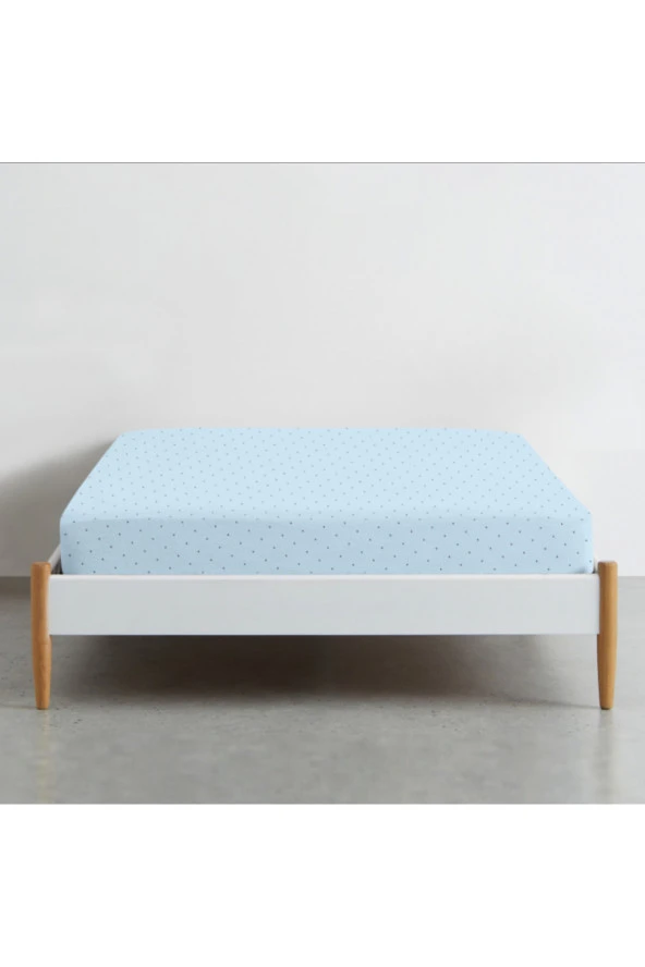 Mini Noktalar 100 Pamuklu Lastikli Çarşaf - 2