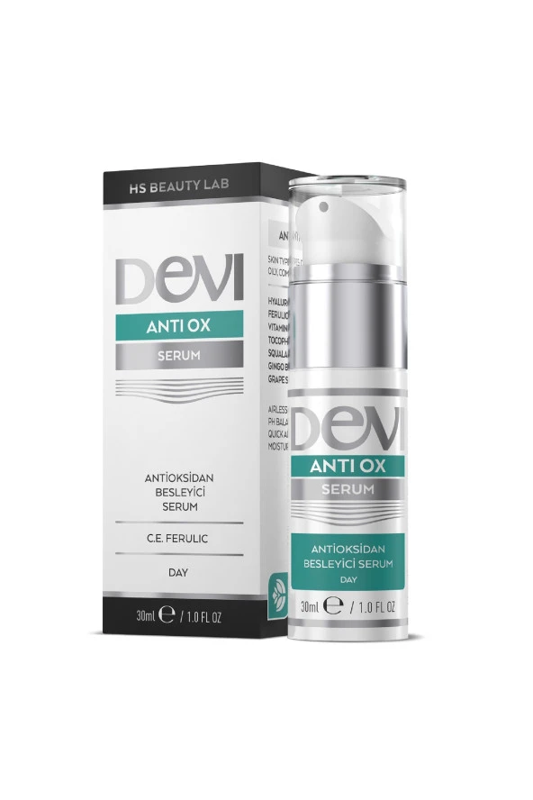 Devi Anti Ox Serum 30ml Yoğun Nemlendirici Ve Renk Tonu Eşitleyici Antioksidan Serum