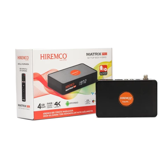 Hiremco Matrix Pro 4K UHD Android 10 Uydu Alıcısı - 3